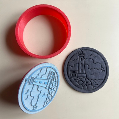 Штамп с вырубкой «Маяк №3»