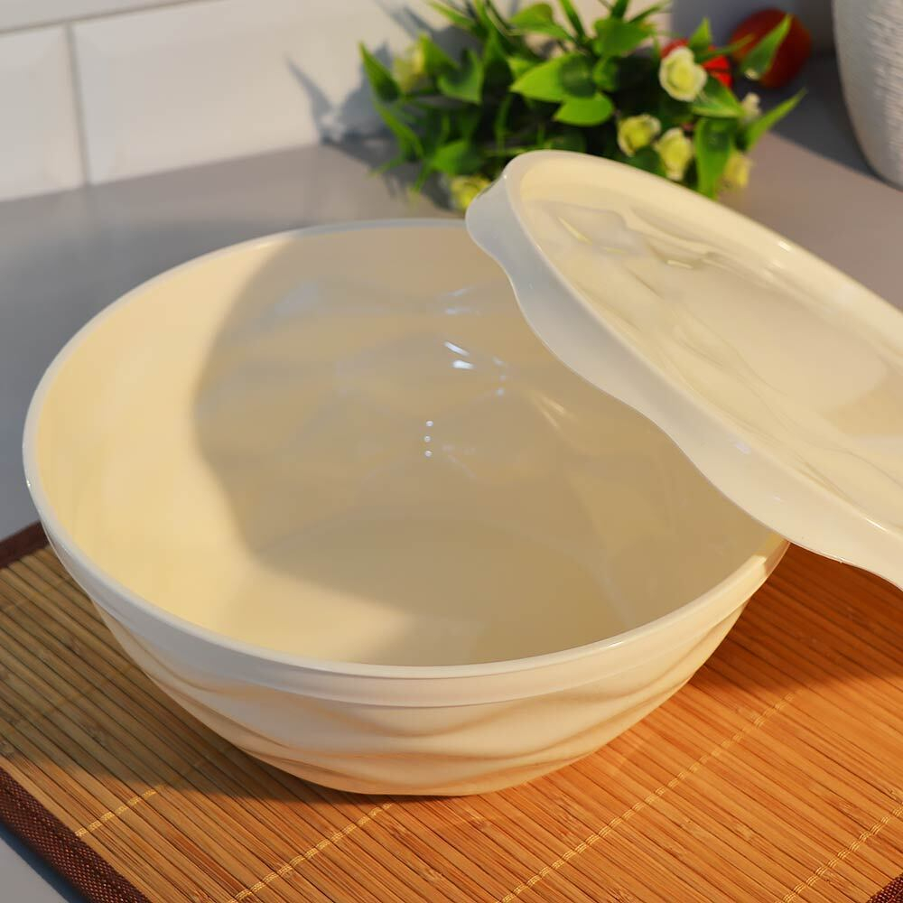 Салатник 2,5л с крышкой "Modena" (светло-бежевый)