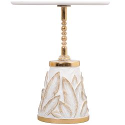 Столик декоративный Арт Leaves Gold Белый