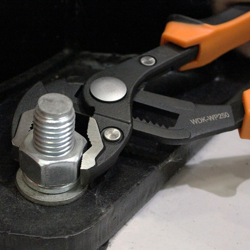 WDK-WP250 Переставные клещи c двухкомпонентной рукоятью, 250 мм, 0-42 мм