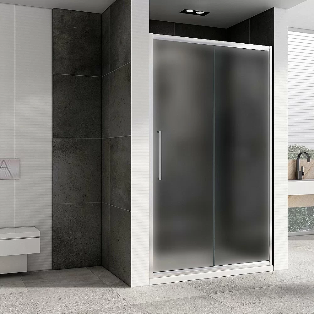 Душевая дверь ABBER Schwarzer Diamant AG30160MH 160 стекло матовое/профиль хром