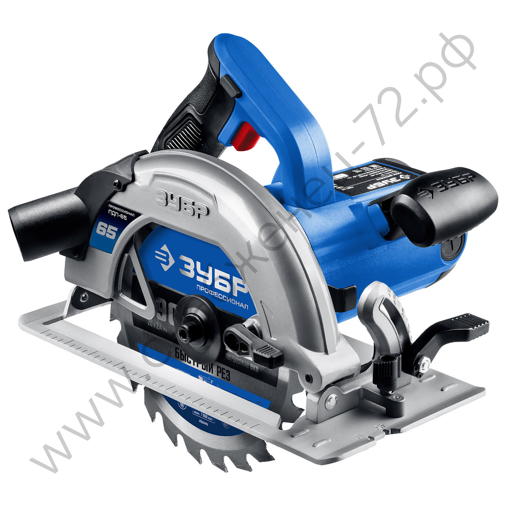 ЗУБР d 190 мм, 1600 Вт, циркулярная пила (дисковая), Профессионал (ПДП-65)