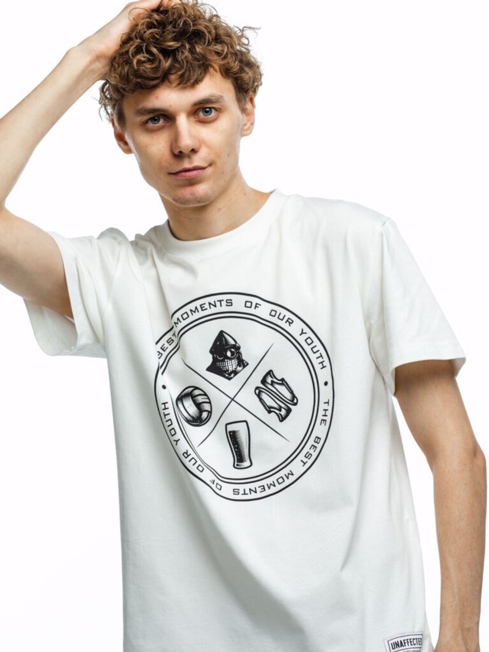 Футболка Unaffected Круг 2.0 Экрю