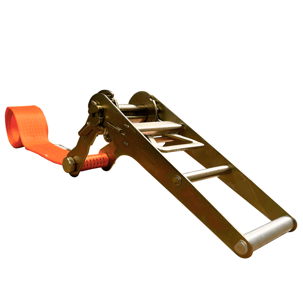 Стяжной кольцевой ремень с храповым механизмом