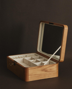 Zara Home Шкатулка из дерева, цвет коричневый, 30 см · 7169/452