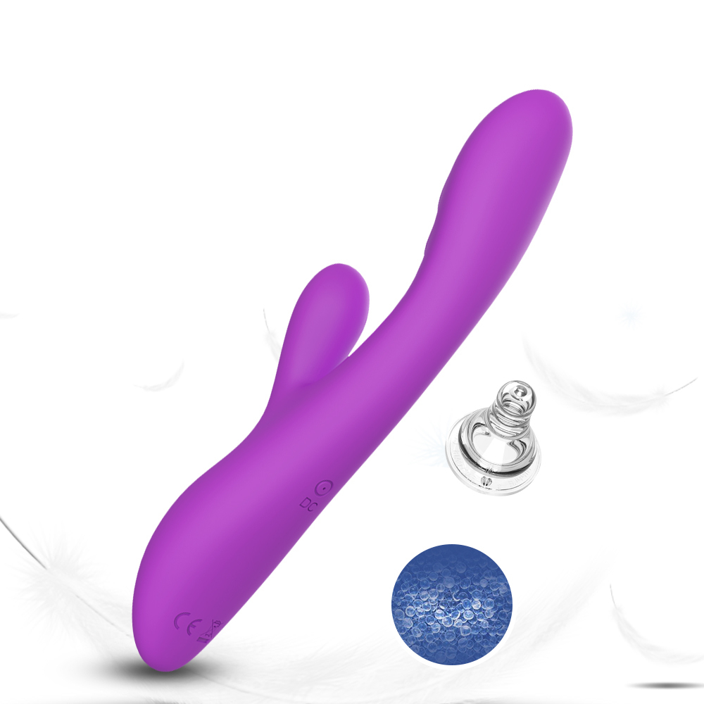 Вибратор Useeker USK-V06 PU с клитор. стим-ей и с эф-ом подогрева Spark Silicone+ABS аккум.224*42*65