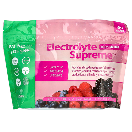 Jigsaw Health, Electrolyte Supreme ™, ягодный вкус, 60 пакетиков по 5,4 г