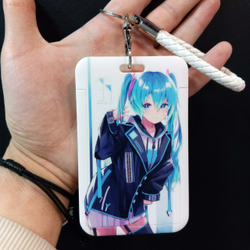 Кардхолдер с ремешком "Хацунэ Мику"