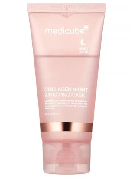 Medicube Ночная коллагеновая маска-пленка для лифтинг-эффекта и сияния кожи Collagen Night Wrapping Mask 75 мл