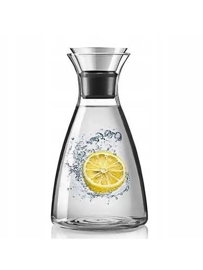 Графин стеклянный 1000 мл. Kamille KM 9031 с крышкой из нержавеющей стали