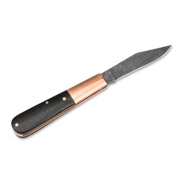 Складной нож Boker 110054 Barlow Copper Integral микарта c клинком из стали Böhler N690, рукоять медь / микарта