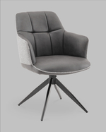 Стул обеденный Naya серый экокожа букле