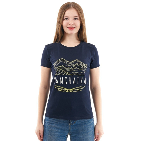 ФУТБОЛКА ЖЕНСКАЯ С ПРИНТОМ DRAGONFLY KАMCHATKA