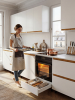 Кухонный модуль напольный 60х55х83 под духовой шкаф, Валенсия, без столешницы, на ножках, белый, Dipriz