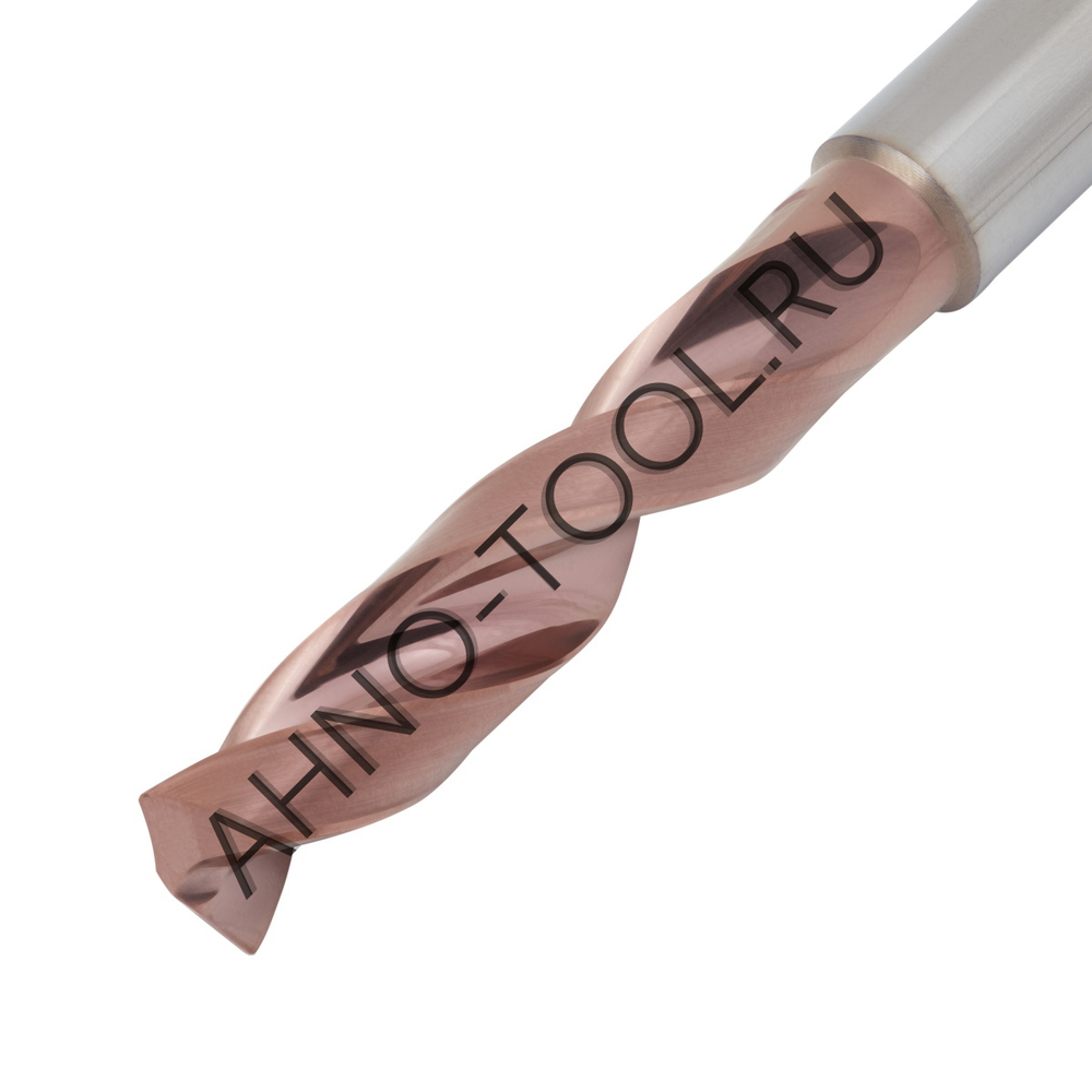 Сверло  8.6мм  твердосплавное 3D без подвода СОЖ. SP-X800030860 VHM AHNO по стали, чугуну, нерж. и ж