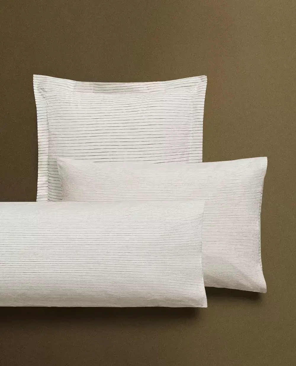 ZARA HOME НАВОЛОЧКА ИЗ ХЛОПКА ПЕРКАЛЯ (200 НИТЕЙ), ЭКРЮ