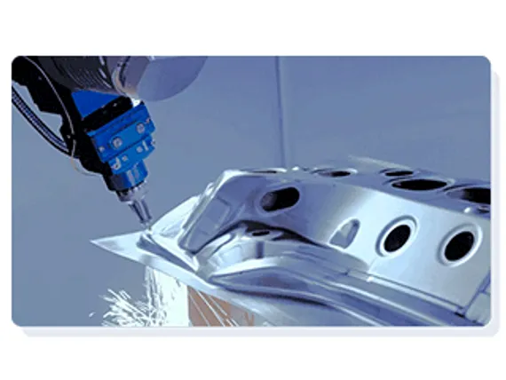 Пятиосевой 3D лазерный станок HSG Laser серии CELL для резки металла