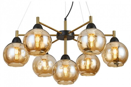 Подвесная люстра Imex MD.9056 MD.9056-7-P-BK+COP