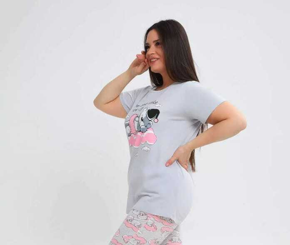 Пижама х/б шорты+футболка УшФ003