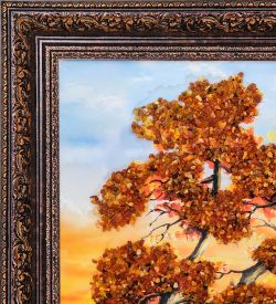 AMB-11/21 Картина «Красота природы» (с янтарной крошкой) 50х80см