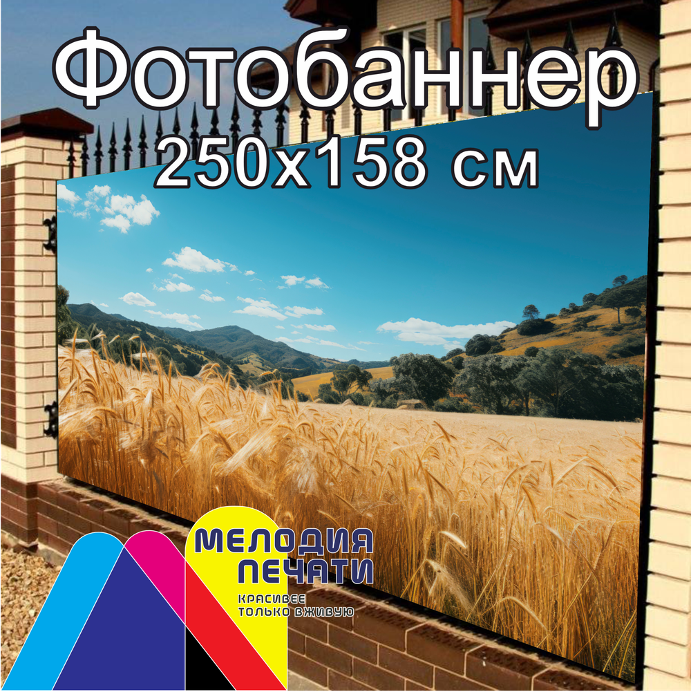 Фотобаннер 250х158 см для забора