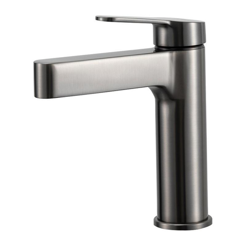 Смеситель для раковины 35к G1099-39 GAPPO нерж. сталь, литой, п/гайку, ОРУЖЕЙНАЯ СТАЛЬ