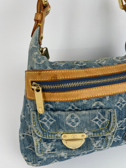 Сумка Louis Vuitton BLUE MONOGRAM DENIM & VACHETTA LEATHER BAGGY PM