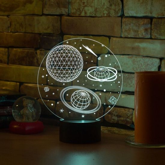 Лампа с 7 цветами свечения