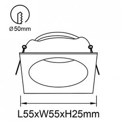 Встраиваемый светильник Mantra ANTILLA 9169