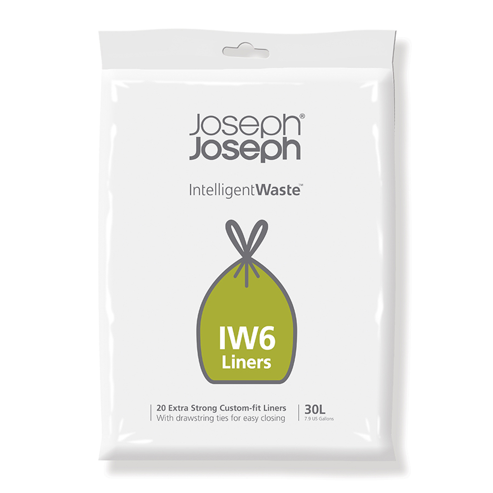 Пакеты для мусора IW6 30л экстра прочные (20 шт), Joseph Joseph