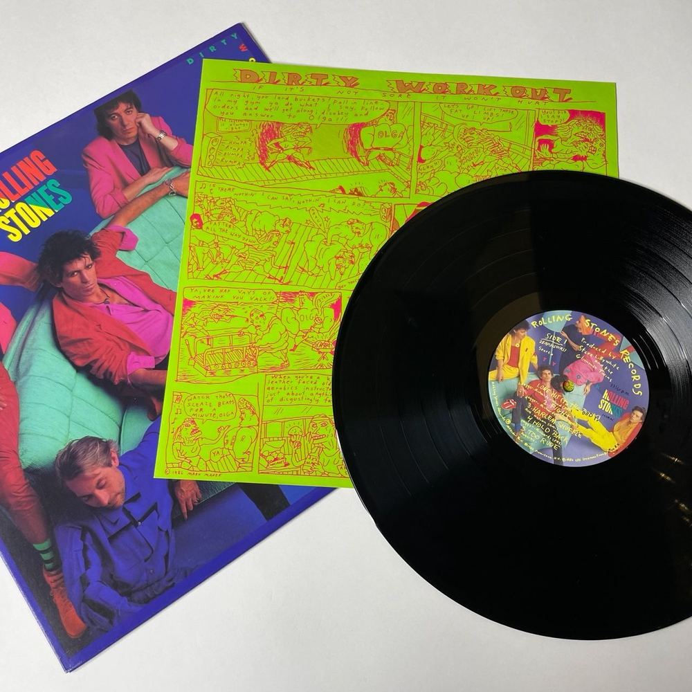 Винтажная виниловая пластинка LP Rolling Stones Dirty Work (Japan 1986) (No Obi) Harlem Shuffle