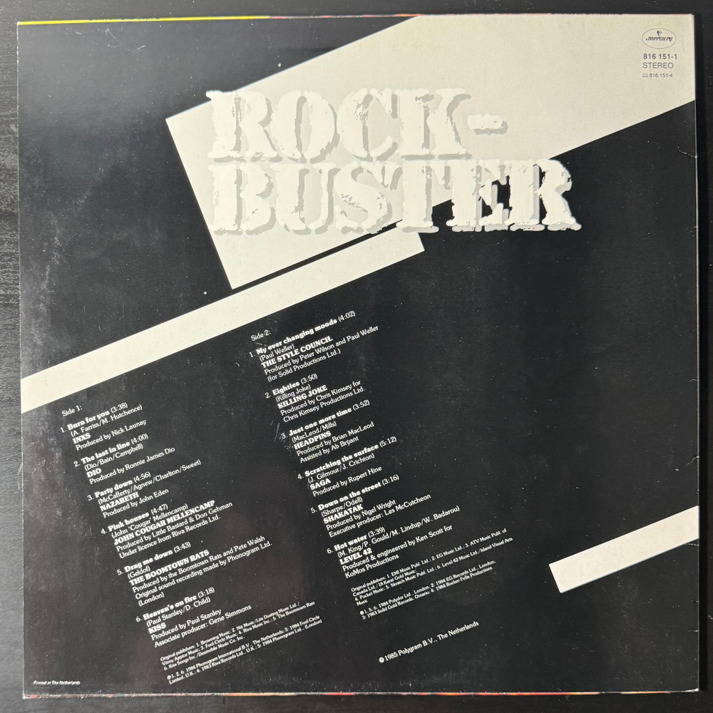Виниловая пластинка Сборник - Rock-buster LP