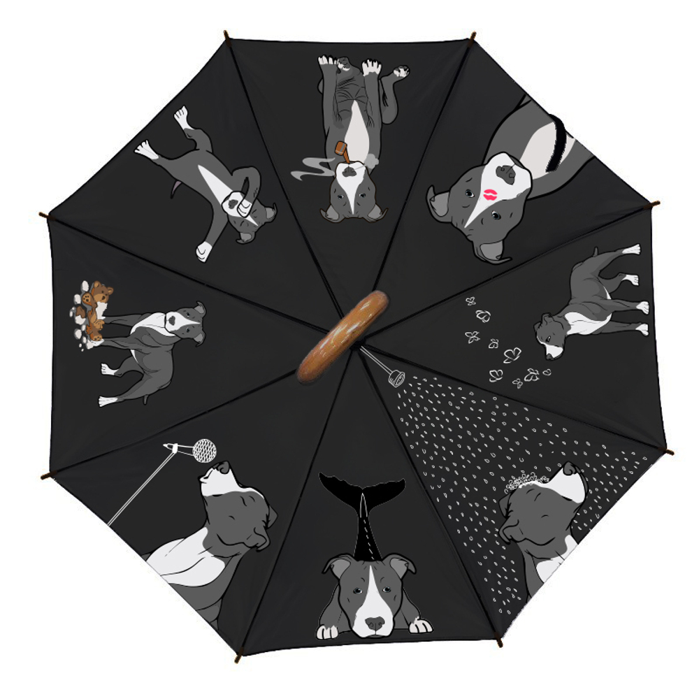 Зонт "Веселые Питбули"
