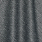 Шерстяная ткань с шёлком и льном серого цвета в клетку