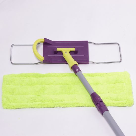 Полотер с основанием 40х10 см, насадкой из микрофибры и телескопической рукояткой 78-128 см Valsar