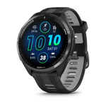 Смарт часы Garmin Forerunner 965 черные, темно-серый DLC титановый безель, с черным ремешком