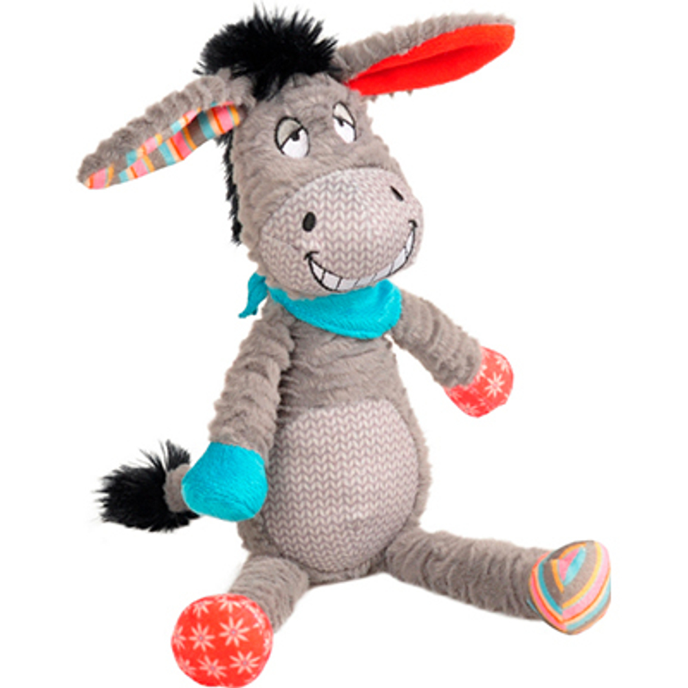 Flamingo Игрушка MOLLY "Ослик", 22 см, с пищалкой