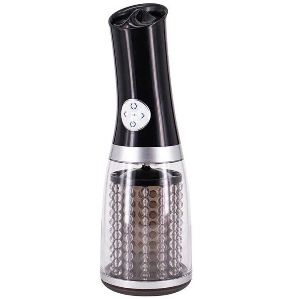 Мастурбатор-ротатор для мужчин Gopaldas Mojo, черный (Цвет: черный с прозрачным)