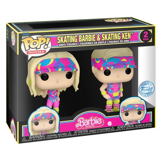 Фигурка Funko POP! Movies Barbie Skating Barbie & Skating Ken (Exc) 2PK 73875 / Фигурка Фанко ПОП! по мотивам фильма "Барби", Барби и Кен