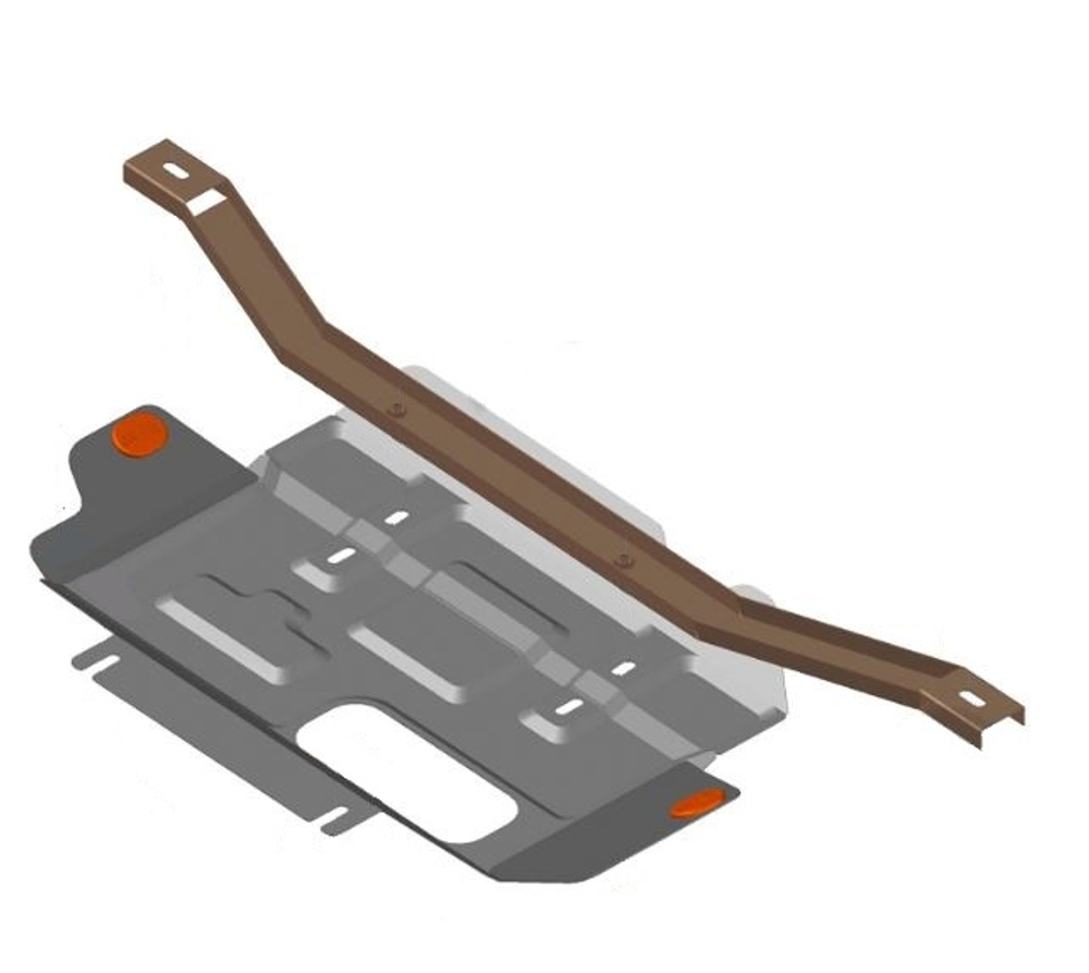 Защита ALFeco раздаточной коробки для Toyota FJ Cruiser 2006-2014, V-4,0 (сталь 2 мм) арт.ALF2443st