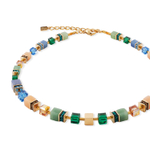 Колье Green-Blue-Peach Coeur de Lion