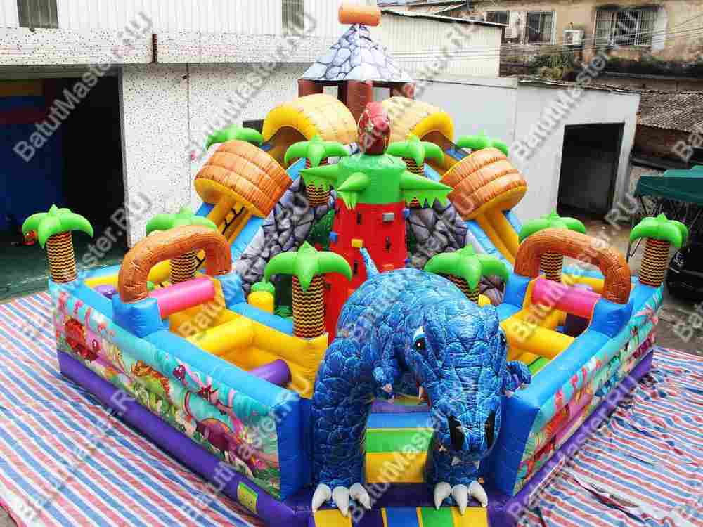 Надувной батут "В гостях у динозавра" 7*7*6м