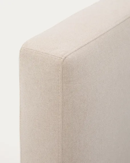 Кровать Blok бежевая со съемными чехлами для матраса 160 х 200 см