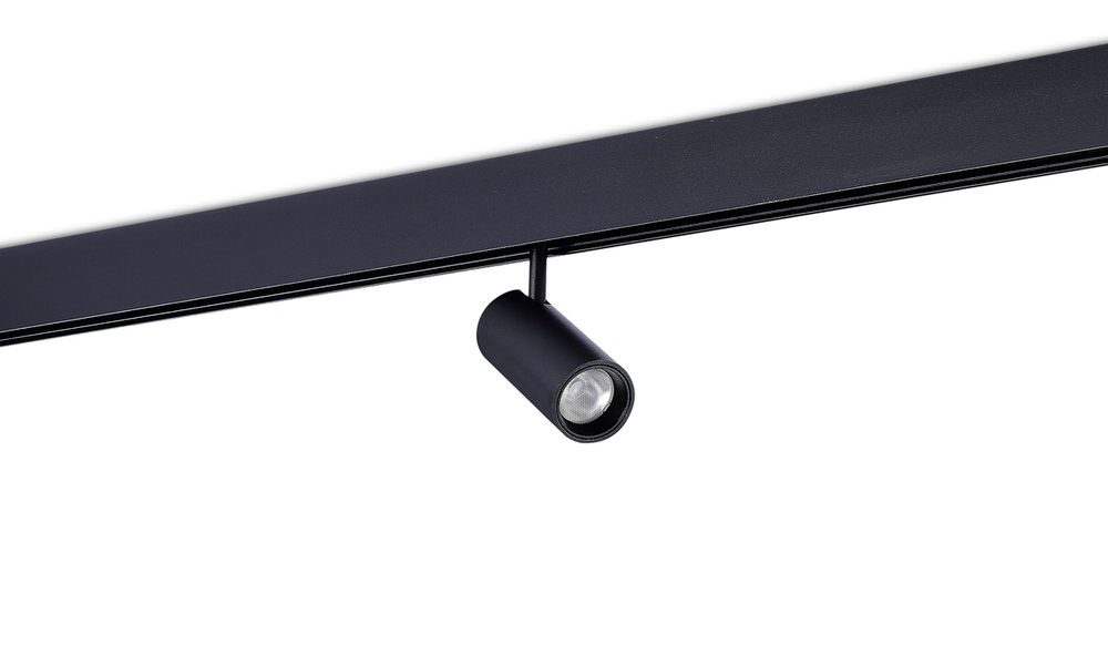 Светодиодный светильник Alpha для SPACE Track system 10Вт, D45xL105 мм, 804Лм, 36°, 3000К, недиммируемый, Ra&gt;90, черный