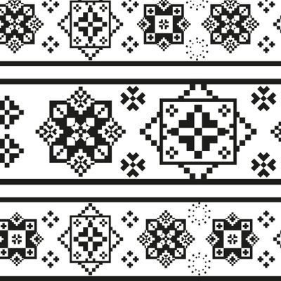 Геометрические цветы 4