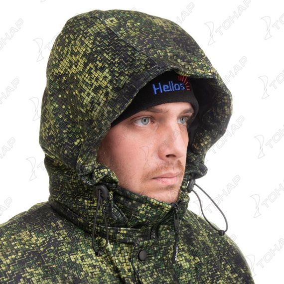 Костюм охотника зимний Салаир Комфорт, цв.зеленый пиксель р.44-46/170-176 Helios