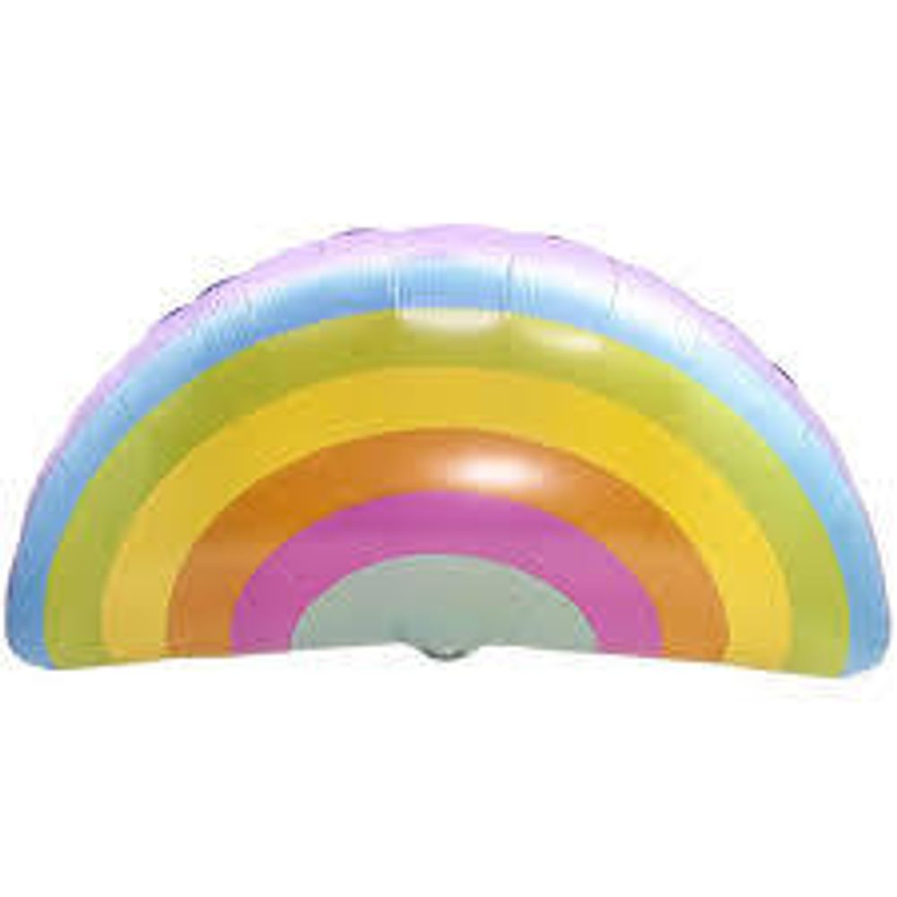 К Шар (89х60см) Фольга, Нежная радуга, без уп