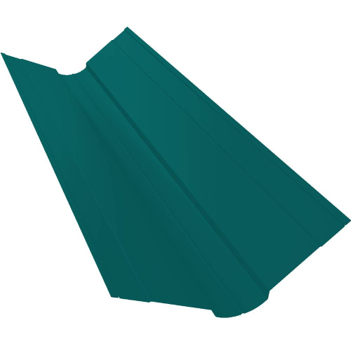 Ендова верхняя фигурная Grand Line Pe Ral 5021 100х100 мм резка