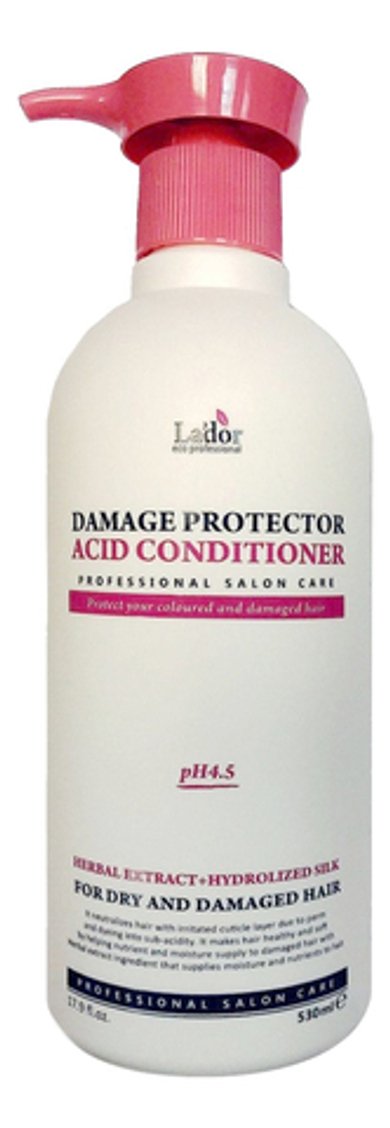 Lador Защитный кондиционер для поврежденных волос Damage Protector Acid Conditioner,900мл