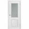 Цена на Дверь экошпон ЛУ-162 белая остеклённая Купить Дверь экошпон ЛУ-162 белая остеклённая